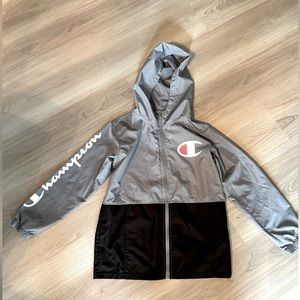 Champion Windproof Youth Hooded Jacket Small